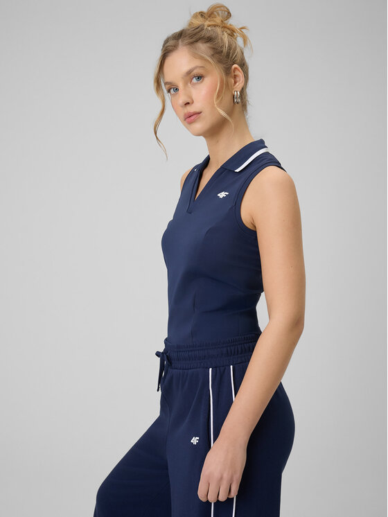 4F 4F Top 4FWSS26TSLEF238-31 Granatowy Active Fit
