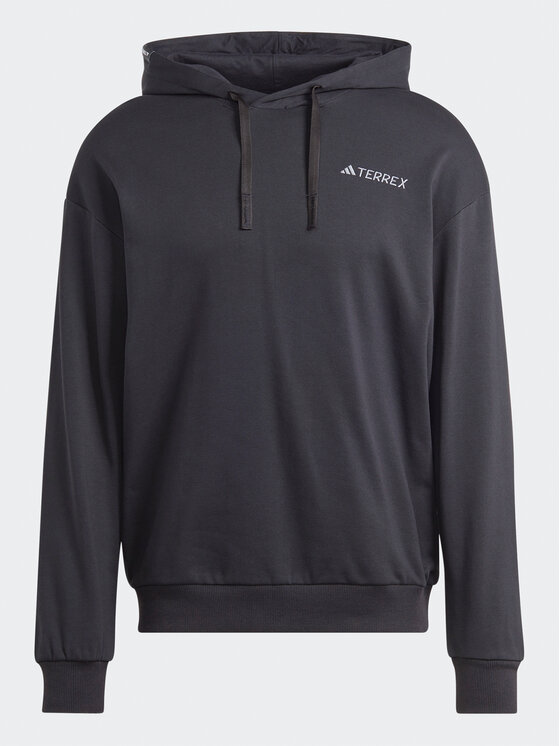 adidas adidas Džemperis Terrex Logo IB6565 Juoda Regular Fit