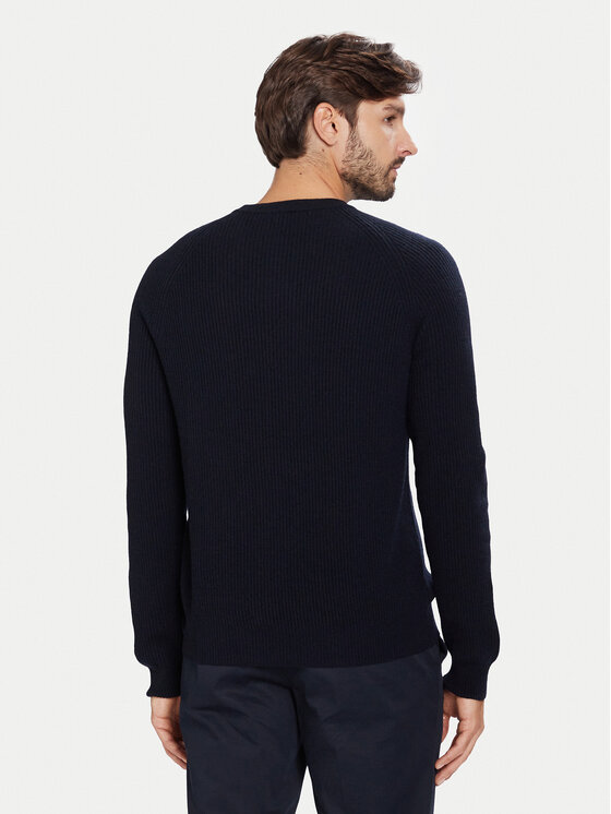 Bugatti Bugatti Пуловер 7400 65563B Тъмносин Regular Fit