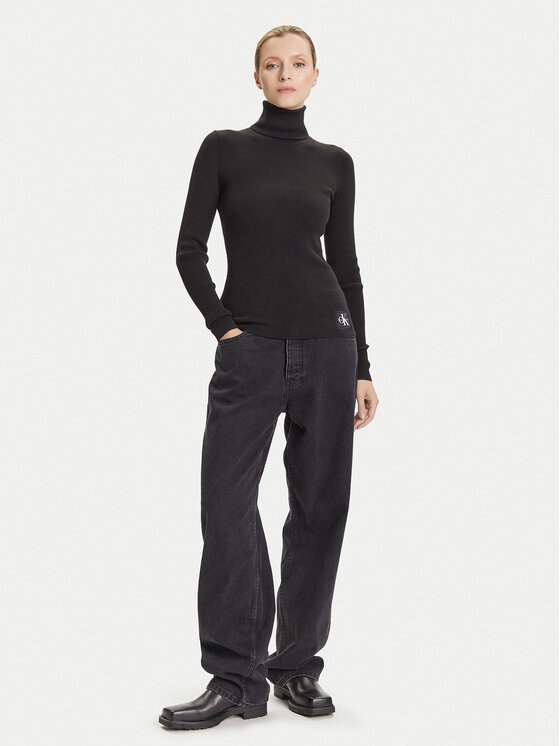 Calvin Klein Jeans Calvin Klein Jeans Dolčevita LV047D350G Crna Regular Fit