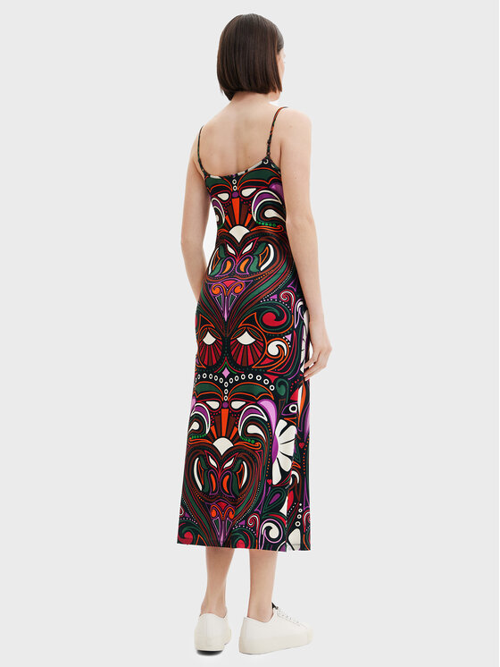 Desigual Desigual Kleid für den Alltag Marca 22WWVK23 Bunt Slim Fit