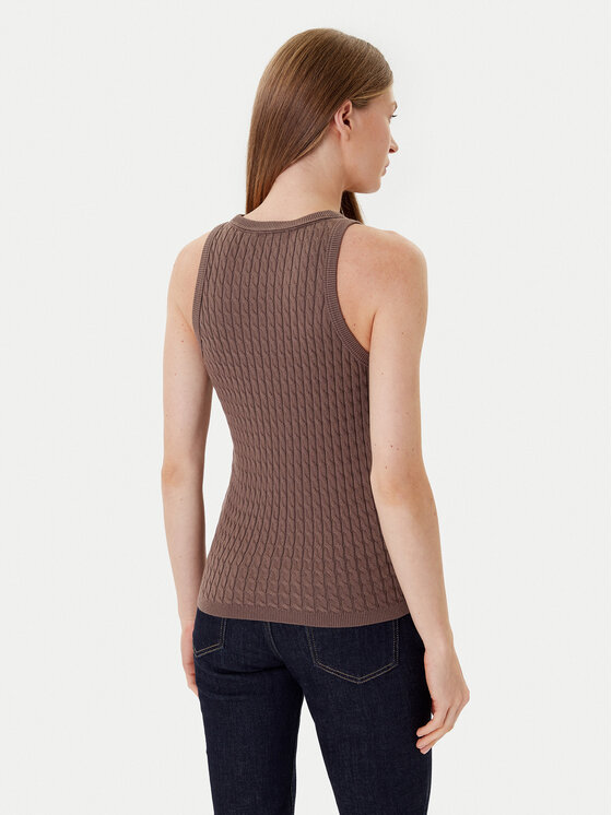Tommy Hilfiger Tommy Hilfiger Top WW0WW45706 Braun Slim Fit