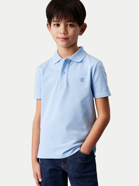 Calvin Klein Jeans Calvin Klein Jeans Поло Essential IB0IB02486 Блакитний Regular Fit