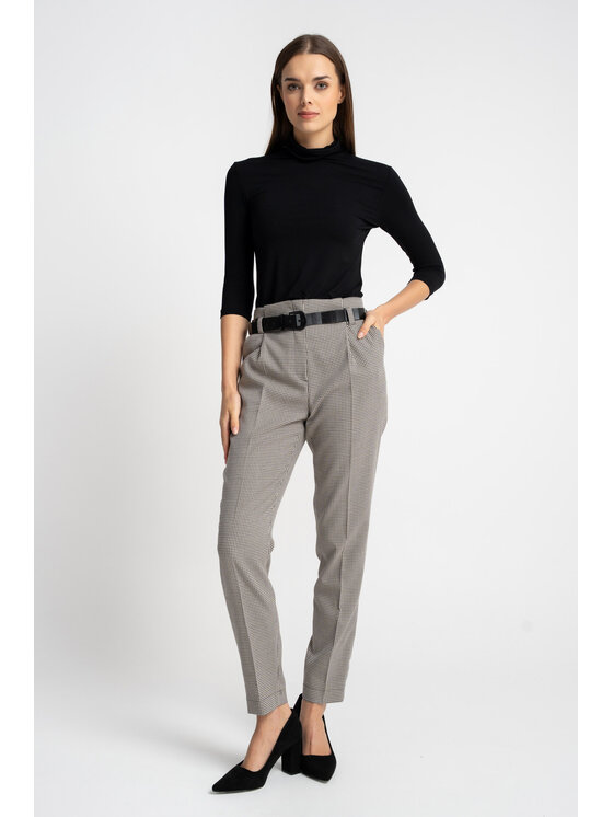 CLICK CLICK Dámské kalhoty 30-440 Černá Comfortable Fit