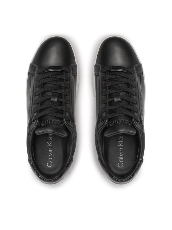 Calvin Klein Calvin Klein Sneakersy Logo Cupsole Lace Up HW0HW01353 Czarny