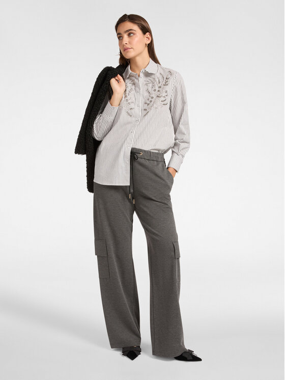 Elena Mirò Elena Mirò Camicia 5150P000208N001 Nero Regular Fit