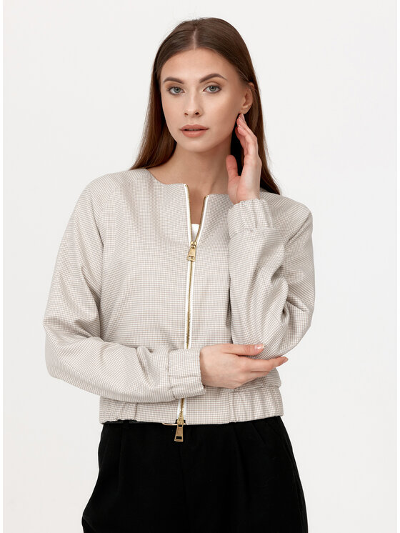 Bubala Bubala Kurtka bomber Casual Beżowy Loose Fit