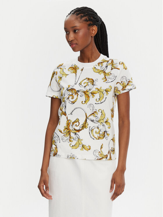 Versace Jeans Couture Versace Jeans Couture Футболка 78HAH613 Білий Regular Fit
