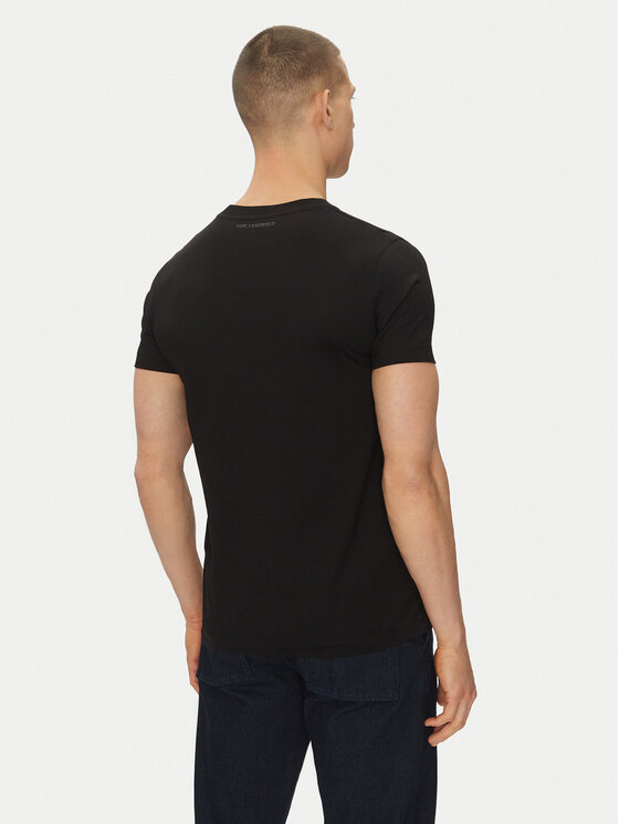 KARL LAGERFELD KARL LAGERFELD Tričko 755064 552241 Čierna Regular Fit