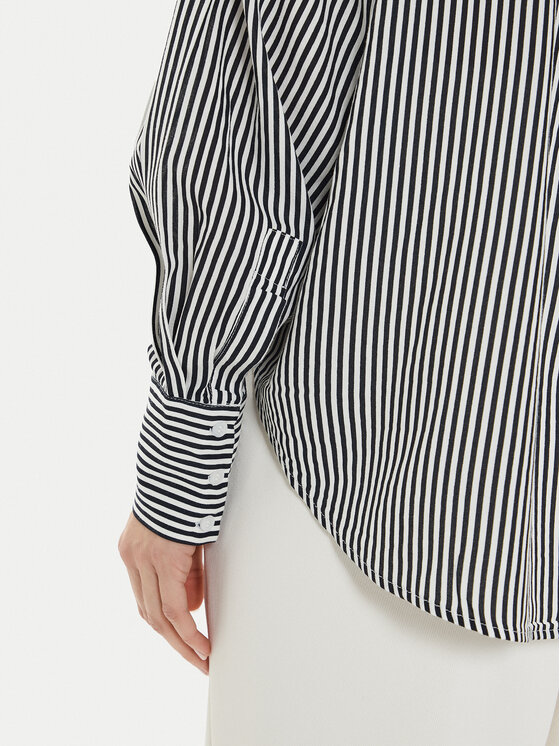 Vero Moda Vero Moda Hemd Bumpy 10311681 Schwarz Oversize