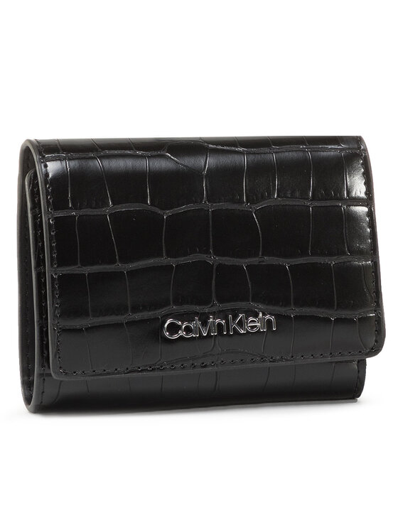 Calvin Klein Calvin Klein Peněženka Ck Must Croc Trifold Xs K60K606795 Černá