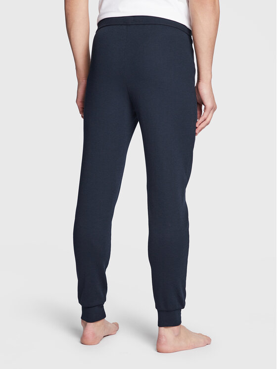 BOSS Boss Pyjamahose Waffle 50486456 Dunkelblau Regular Fit