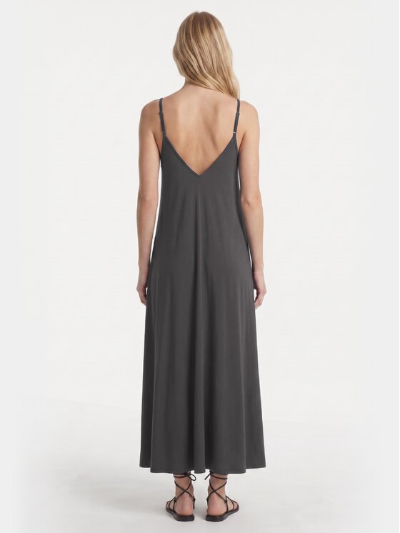 BASICLO BASICLO Sukienka codzienna W-2219-37 Szary ciemny Oversize
