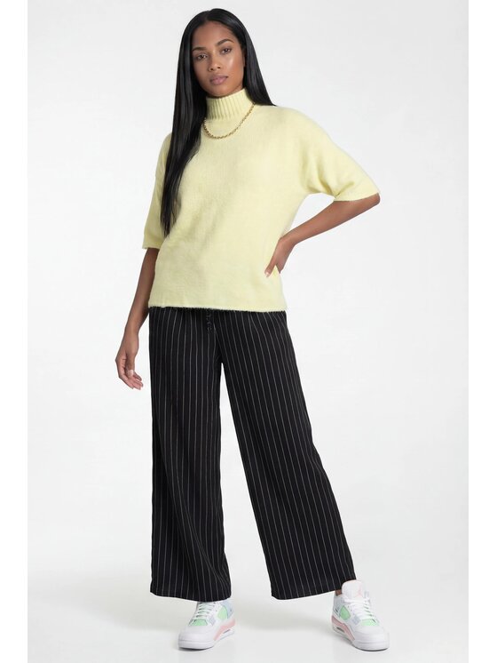 FIGL FIGL Παντελόνι Palazzo M1323 Μαύρο Loose Fit