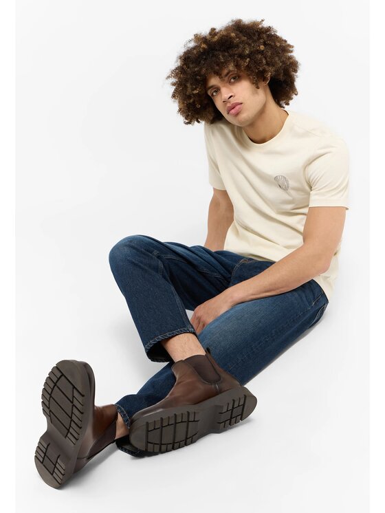 Mustang Mustang Jeansy DENVER CROPPED Niebieski Slim Fit