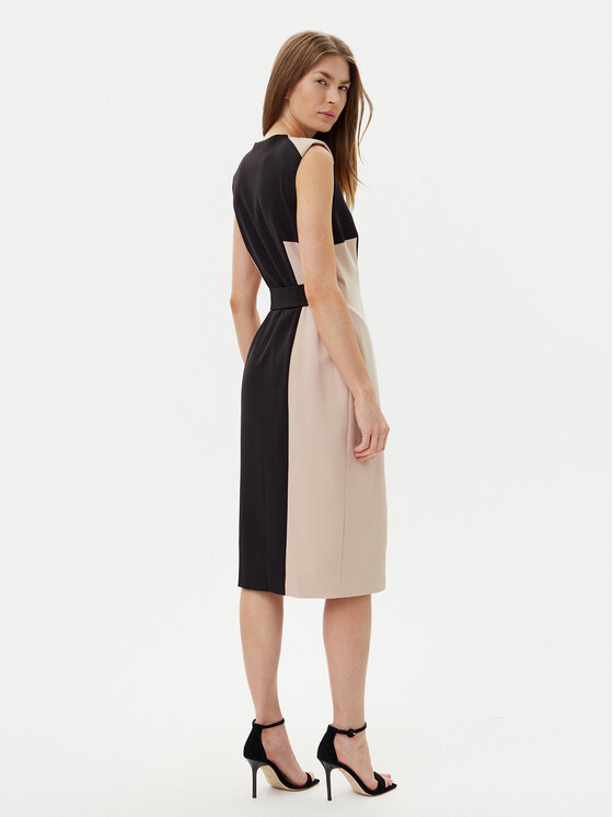 DKNY DKNY Sukienka koktajlowa DD5N1H61 Czarny Slim Fit