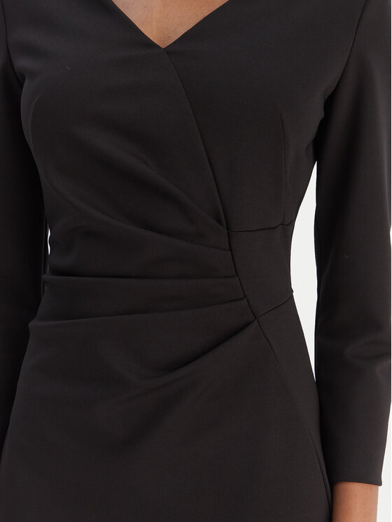 Rinascimento Rinascimento Sukienka koktajlowa CFC0126655003 Czarny Slim Fit