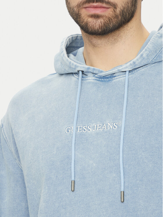 Guess Jeans Guess Jeans Mikina M5GQ23 KCTJ1 Modrá Regular Fit