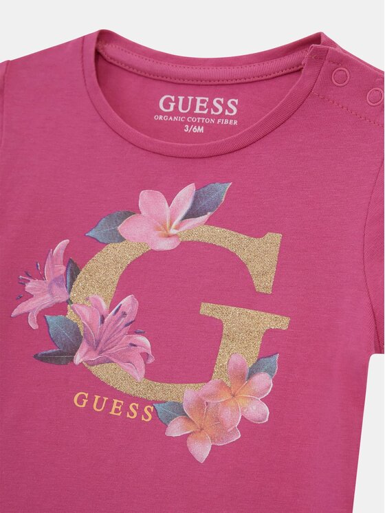 Guess Kids Guess Kids Top 172755 Różowy Classic Fit