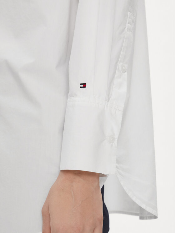 Tommy Hilfiger Tommy Hilfiger Košulja Essential WW0WW40540 Bijela Loose Fit