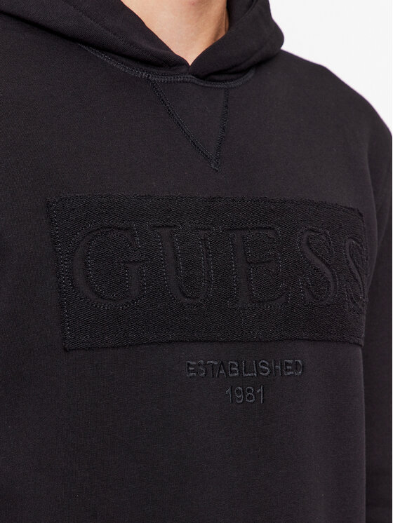 Guess Guess Felpa M3BQ36 K9Z21 Nero Regular Fit