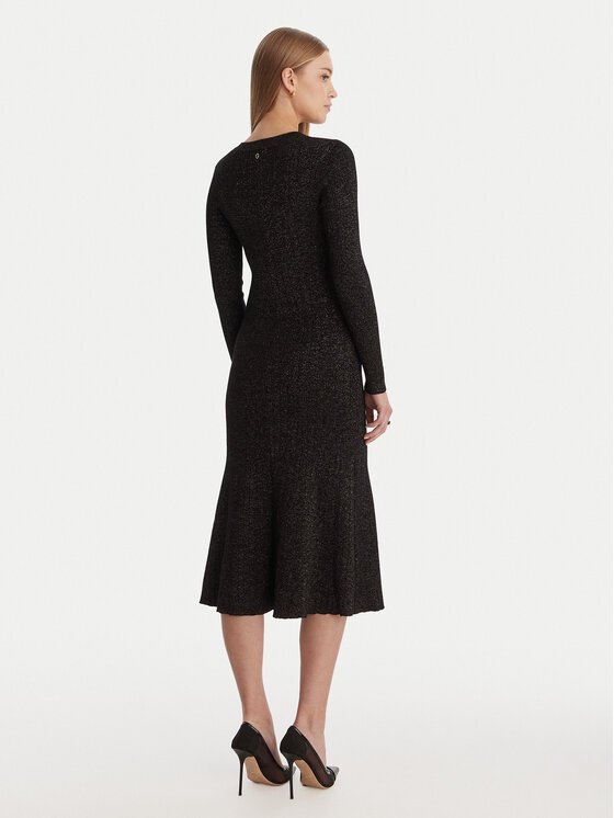 Guess Guess Trikotāžas kleita W6RK02 Z3700 Melns Regular Fit