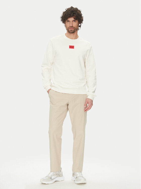 HUGO HUGO Mikina Diragol212 50447964 Écru Regular Fit