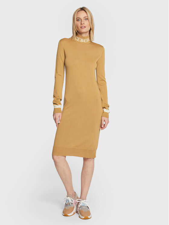 Vestito di maglia 22II2P0AH047008 Marrone Regular