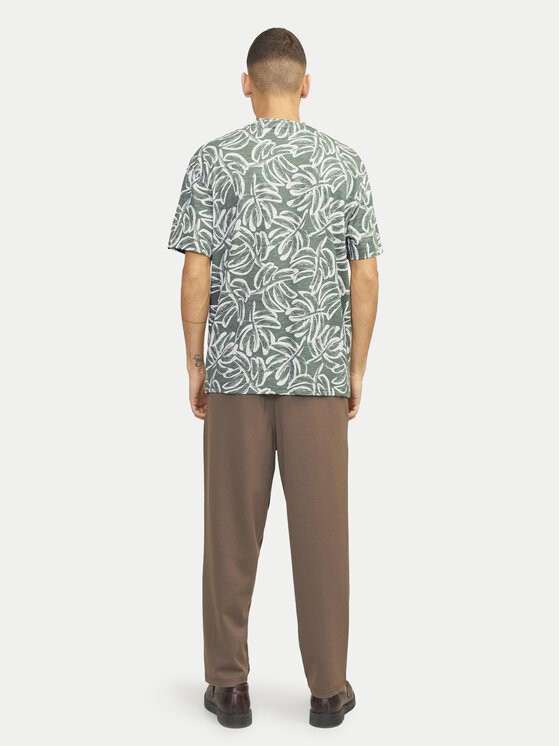 Jack & Jones Jack & Jones T-Shirt Lafayette 12250434 Zielony Relaxed Fit