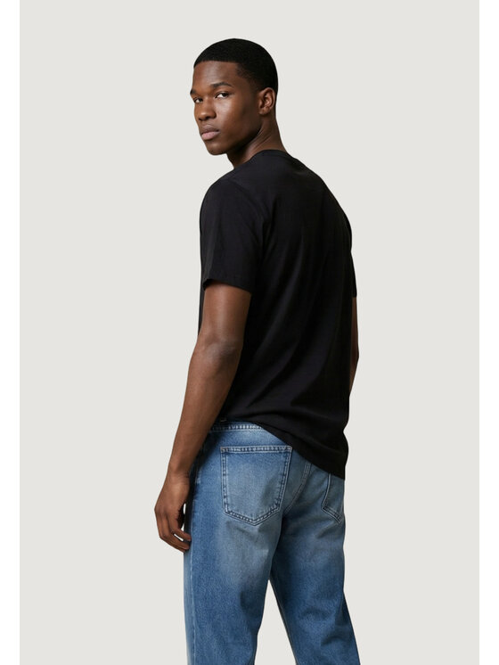 Tommy Jeans Tommy Jeans Marškinėliai Tjm Reg Sflag Ss Tee Ext DM0DM22504 Juoda Regular Fit