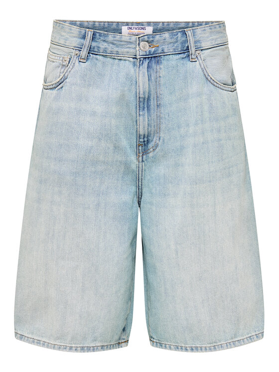 Only & Sons Only & Sons Szorty jeansowe Carl 22032958 Niebieski Balloon Fit