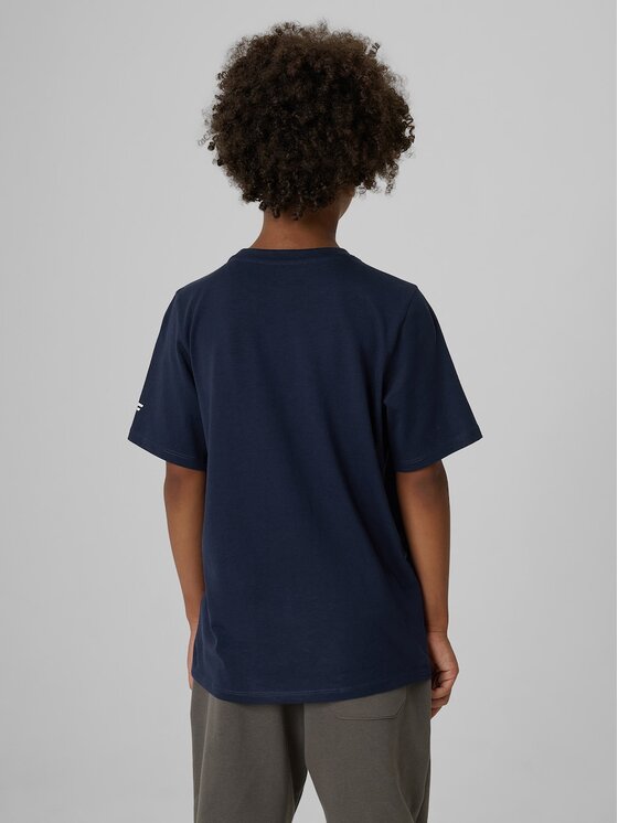 4F 4F T-Shirt 4FJRAW26TTSHM4526-31S Granatowy Regular Fit