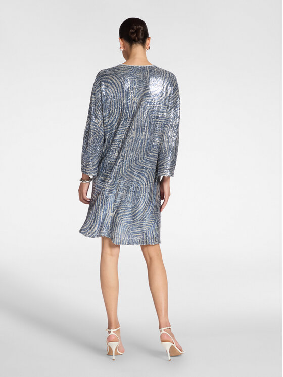 Elena Mirò Elena Mirò Sukienka codzienna 7001Z000118N001 Szary Regular Fit