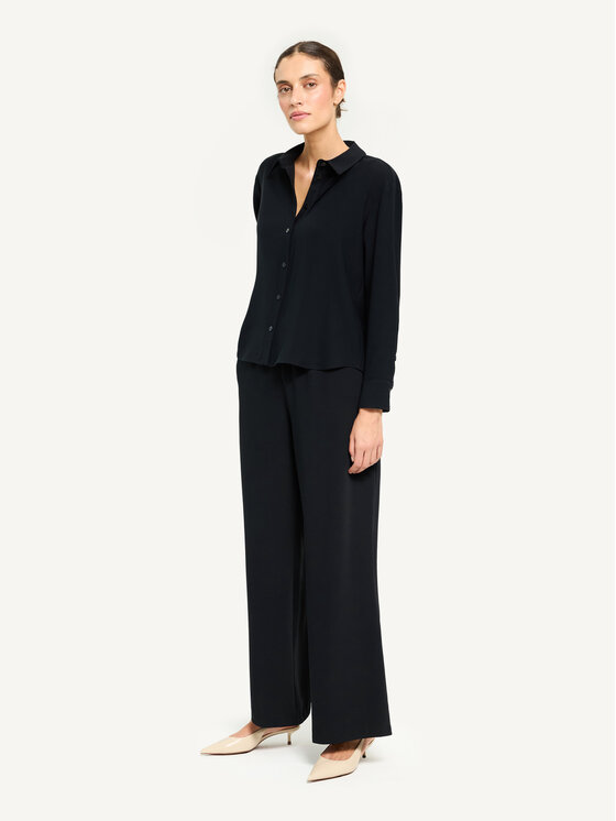 KMX KMX Spodnie materiałowe 809230007 Czarny Wide Fit
