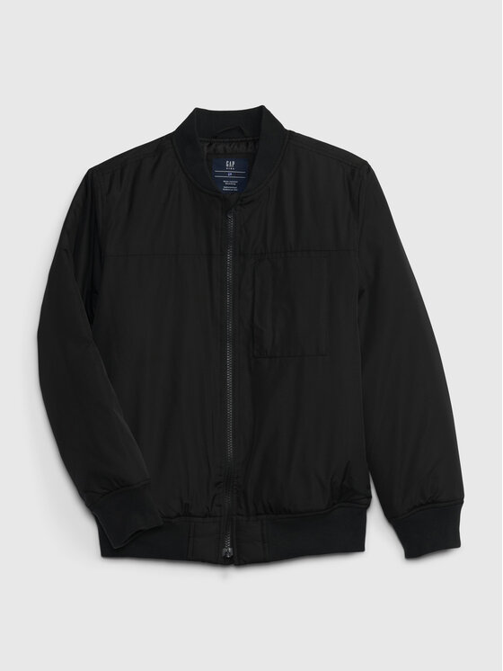 Gap Gap Μπόμπερ μπουφάν 780232-00 Μαύρο Regular Fit