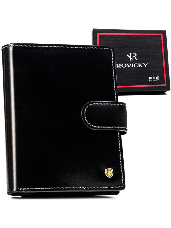 Rovicky Rovicky Duży Portfel Męski 22314L-RVT Czarny