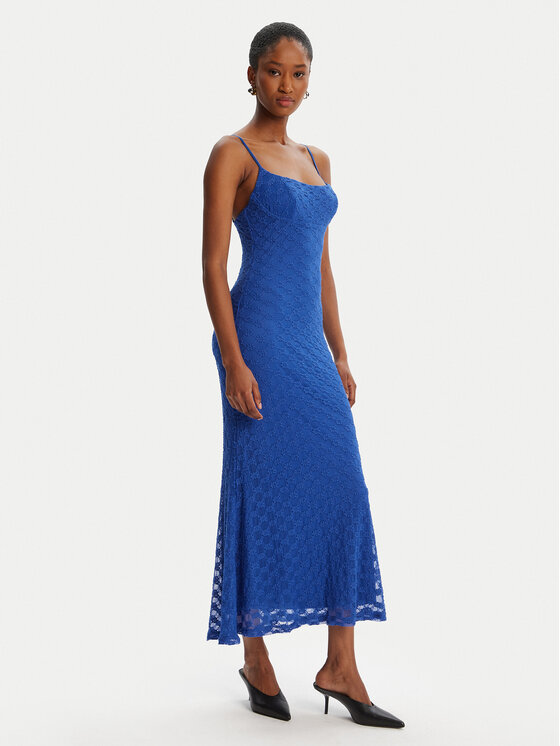 BARDOT BARDOT Kokteiļkleita Adoni Mesh 57998DB1 Zils Regular Fit