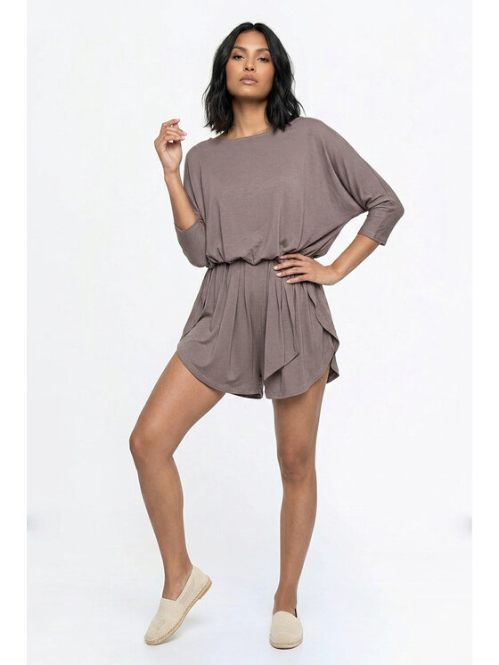 FIGL FIGL Ολόσωμη φόρμα M1349 Καφέ Oversize