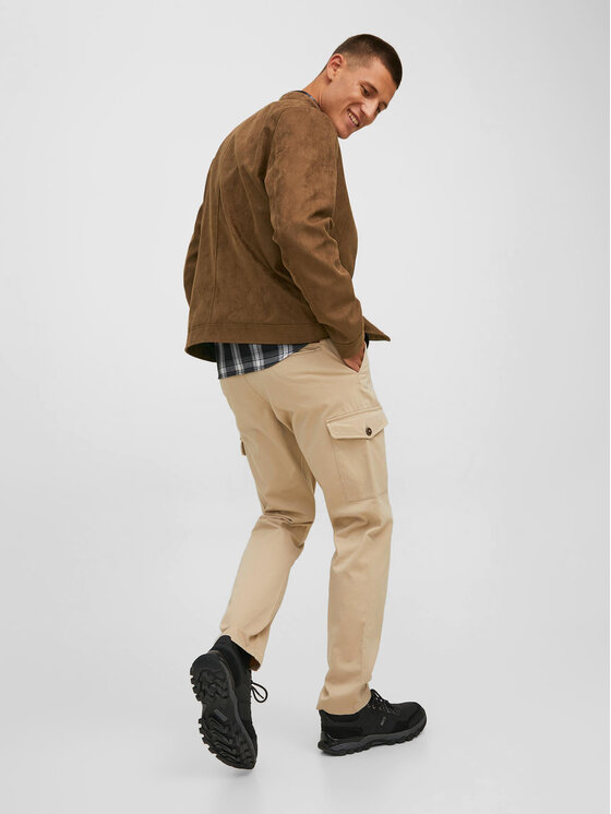Jack & Jones Jack & Jones Geacă din imitație de piele Rocky 12223141 Maro Regular Fit