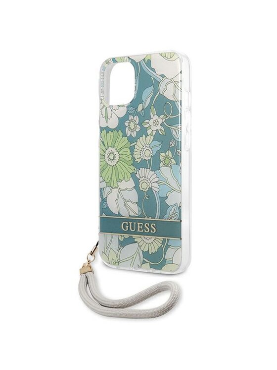 Guess Guess Etui na telefon Flower Cord Zielony