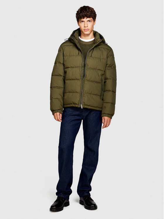 Sisley Sisley Зимно яке 23VFSN02J Зелен Regular Fit