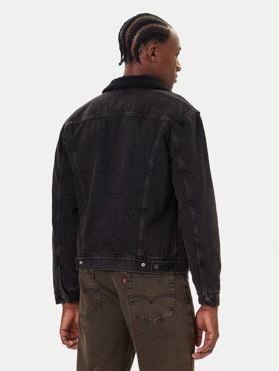 Levi's® Levi's® Jeansjacke Type III Sherpa 16365-0291 Schwarz Regular Fit