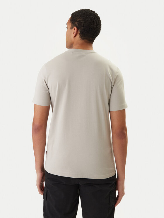 BOSS BOSS T-Shirt Imprint 50556007 Beżowy Regular Fit