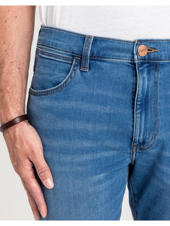 Wrangler Wrangler Jeansy 112378819 Niebieski jasny Slim Fit