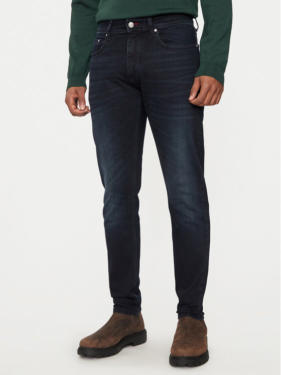 Hechter Paris Džínsy 26010 142363 Tmavomodrá Slim Fit