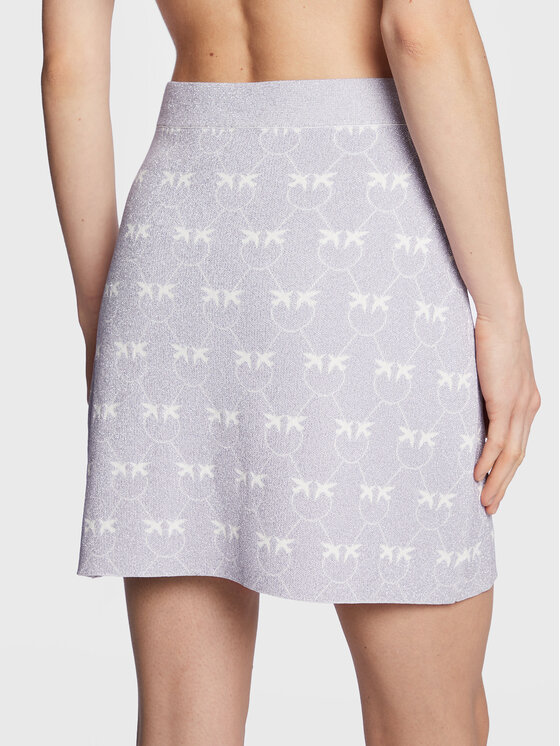 PINKO Pinko Mini sukně Galeotto 100216 A0IT Fialová Slim Fit