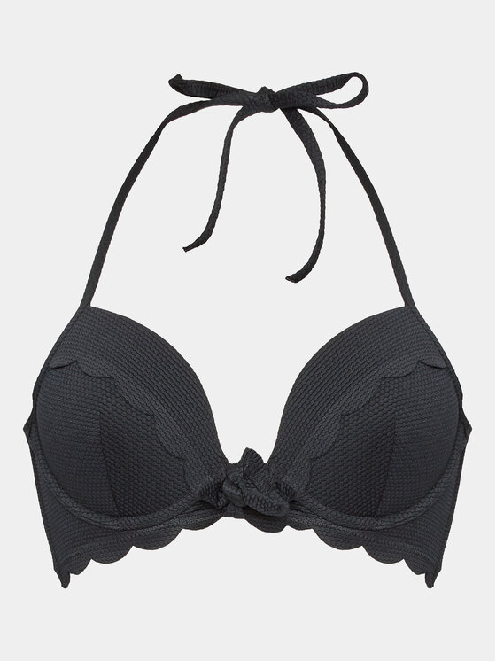 Hunkemöller Hunkemöller Gornji dio kupaćeg kostima Scallop 191272 Crna