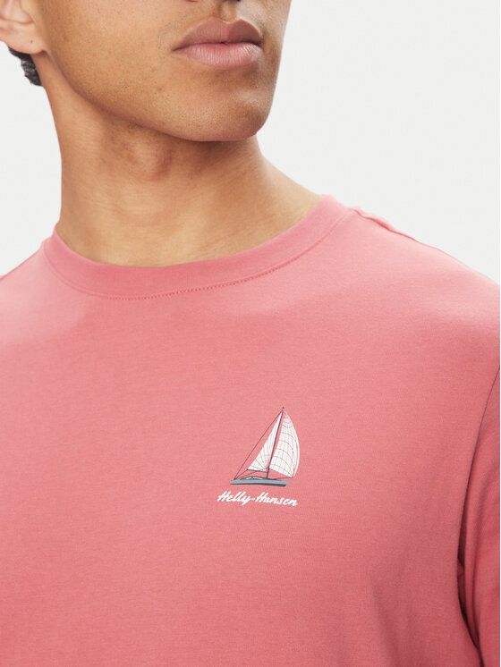 Helly Hansen Helly Hansen T-krekls Shoreline 54601 Sarkans Regular Fit