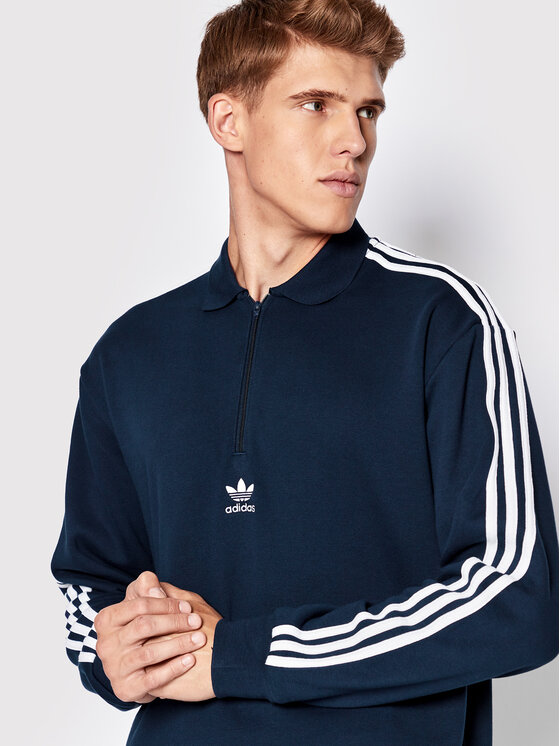 adidas Sweatshirt adicolor 3 Stripes HK7424 Dunkelblau Loose Fit