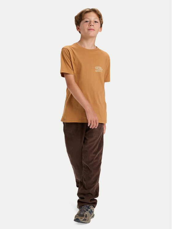 Quiksilver Quiksilver Marškinėliai Hw Snaky Ways EQBZT04912 Ruda Regular Fit